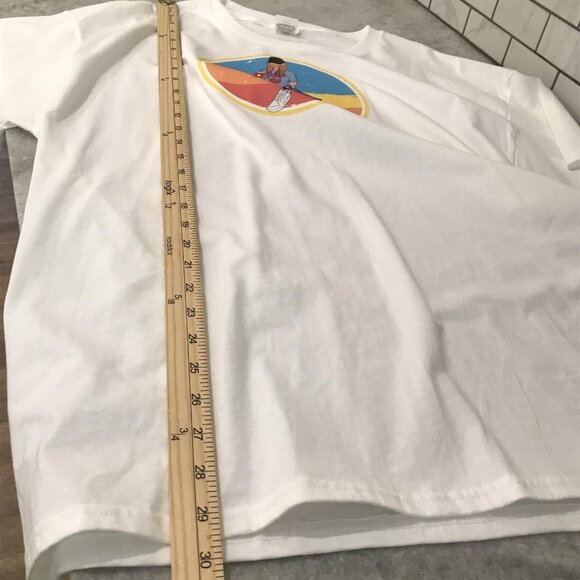 Hustle at Home Mom Shirt Womens Extra Large White Graphic Tee Coffee Hanes - Picture 6 of 6